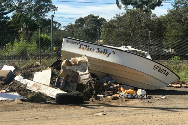 Article image for Boat dumped on road in Sydney’s south west
