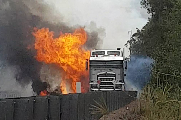 Article image for Truck driver killed in M1 truck explosion