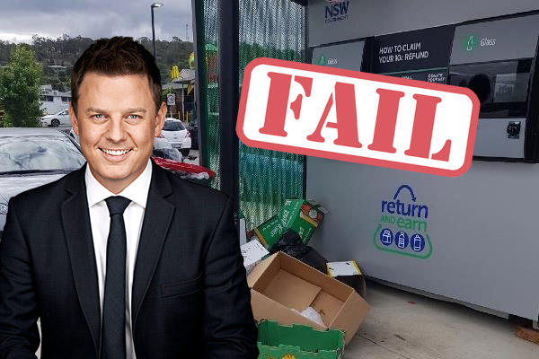 Article image for Ben Fordham unleashes on failed Return & Earn scheme