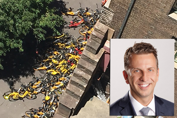 Article image for Transport Minister promises to crack down on ‘disgusting’ share bikes