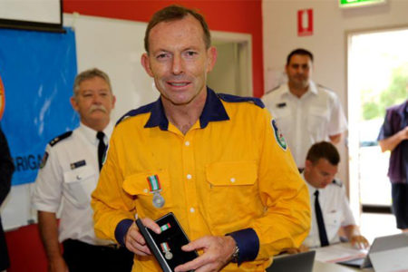 Tony Abbott denies fire organisations are locked in turf war