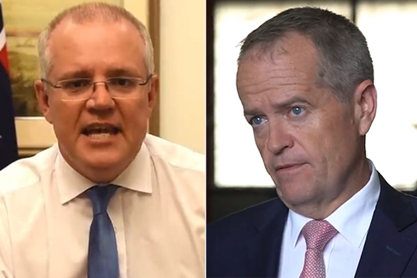 Article image for Scott Morrison says Labor tax plan is ‘absolute trainwreck’