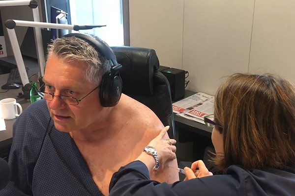 Article image for WATCH | Ray gets his flu shot live on air