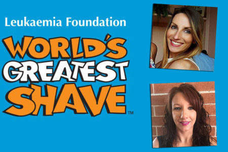 Two inspiring women shaving their heads for a great cause
