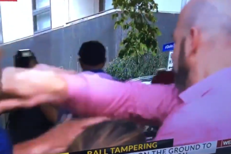 VIDEO | Macquarie National News reporter shoved by angry journo at press conference