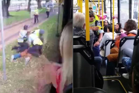 EXCLUSIVE | Man tasered on bus has HUGE criminal record