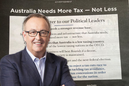 This unbelievable ad is calling for more taxes