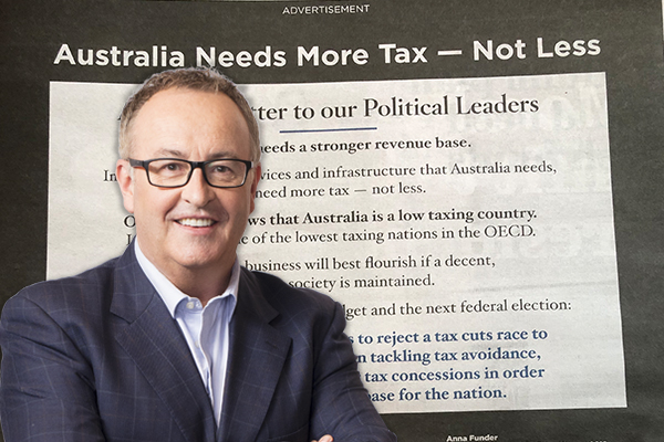 Article image for This unbelievable ad is calling for more taxes