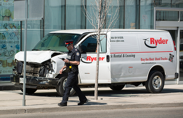 Article image for Toronto witness phones Ray Hadley: ‘It drove up on the curb and just started bulldozing people’