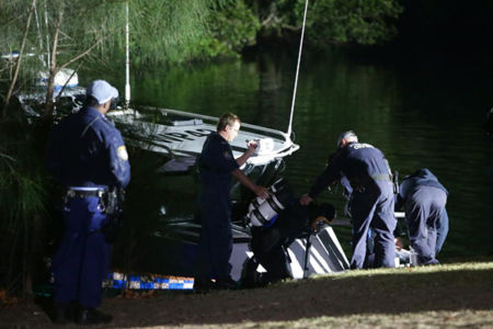 Stolen car plunges into Parramatta River
