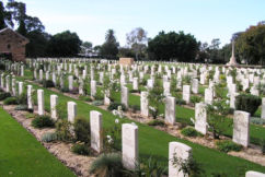 War graves damaged by vandals