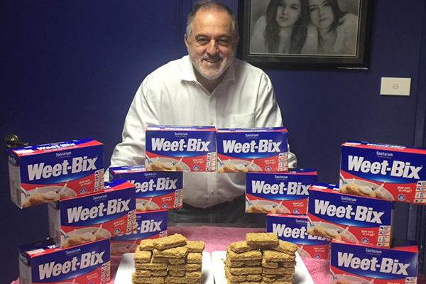 Article image for Current Weet-Bix world record holder has a message for his challenger