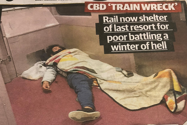 Article image for ‘Compassion demands we do something’, homeless forced to sleep on trains