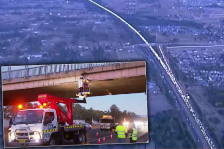 ‘It’s not good enough’: Police furious after overheight truck causes chaos on the M4