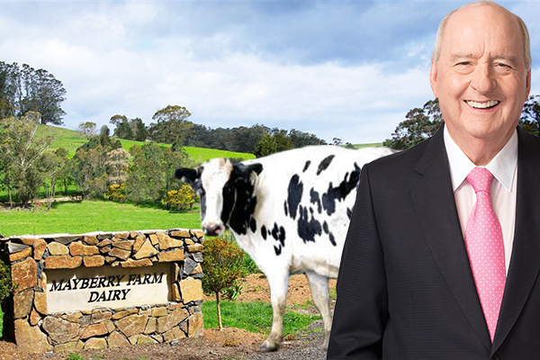 Article image for Alan Jones promises to milk a cow… on one condition