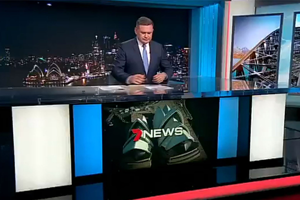 Article image for Sydney meteor steals the show as presenter reads live news