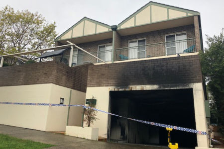 Fire at eastern suburbs apartment block believed to be deliberately lit
