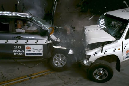 This footage proves just how important your car’s safety rating is
