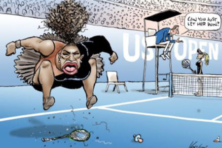 Aussie cartoonist slammed over Serena Williams caricature