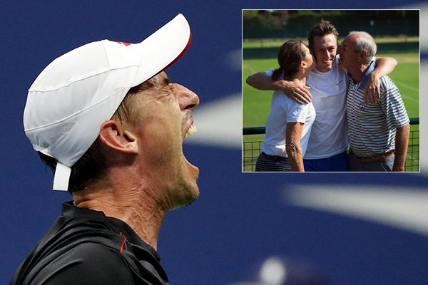 Article image for ‘I’m super proud of him’: Father and sister give touching tributes as Aussie tennis star beats Roger Federer