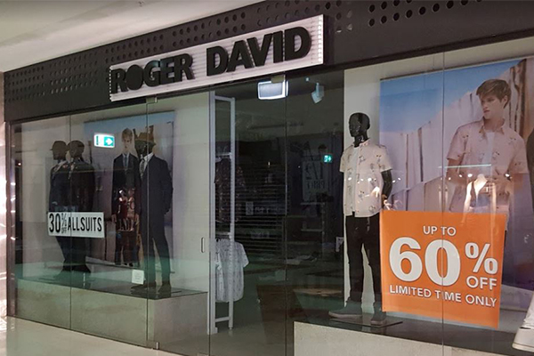 Article image for Iconic retailer Roger David to close 57 stores as no buyer comes forward
