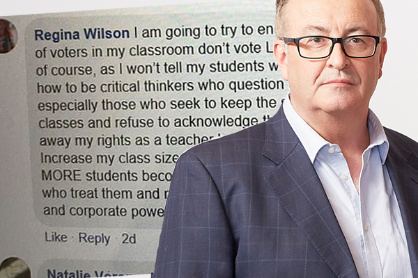 Article image for Chris hammers teacher who vowed to ensure her students ‘don’t vote Liberal’