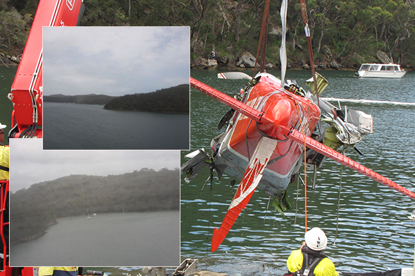 Chilling images from within doomed seaplane released
