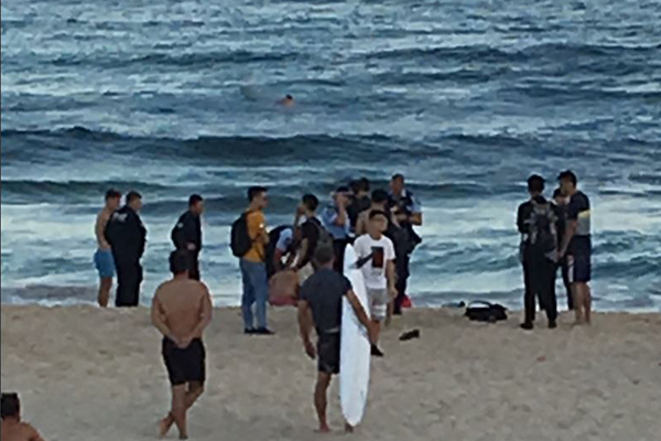 Three men pulled from the water at Bondi Beach