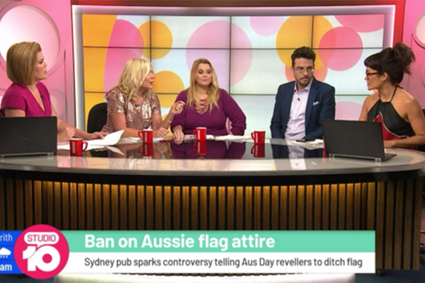 Studio 10 panellist accuses TV legend of racism over Australia Day protest