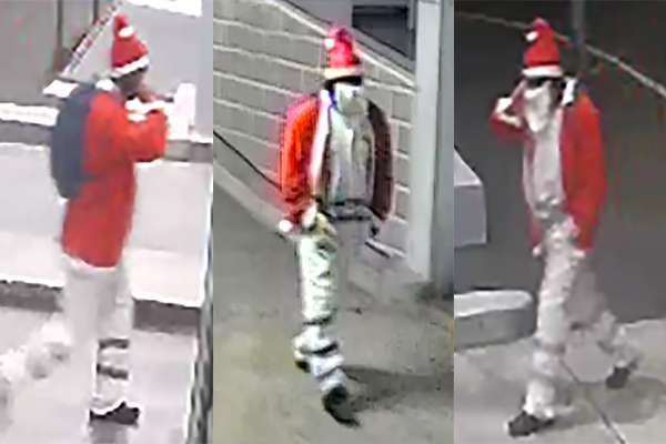 Police on the hunt for ‘Bad Santa’