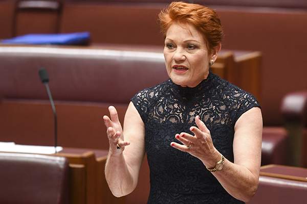 FIERY AUDIO – Pauline Hanson tees off on new Palestinian visas
