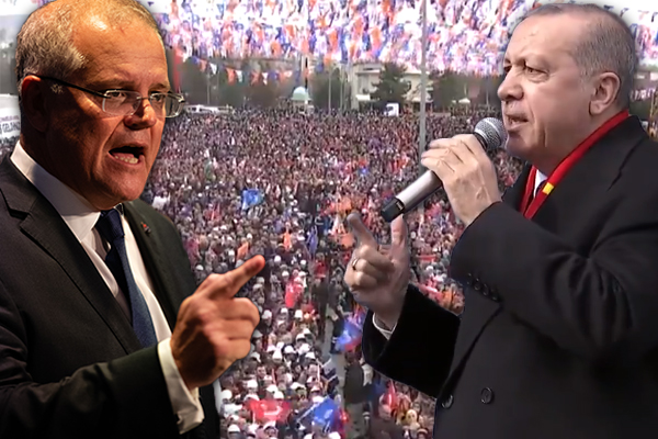 Article image for Turkish president threatens Australians, Scott Morrison responds