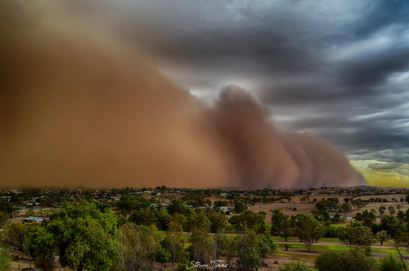 Amazing photos of a NSW dust storm