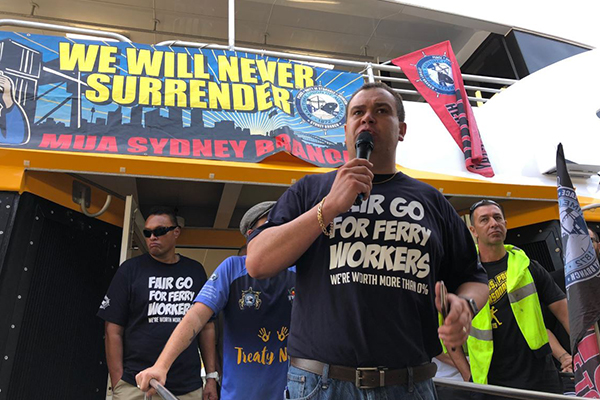 Ben Fordham clashes with union boss over ferry strike