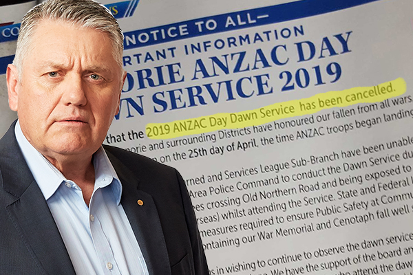 RSL blames police and ‘terrorists’ for cancelling ANZAC Day dawn service