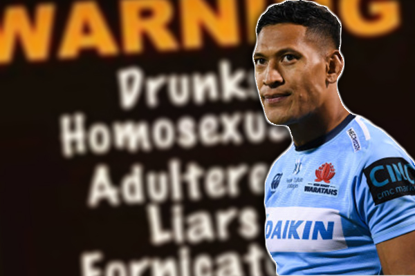 Article image for SACKED | Rugby Australia terminate Israel Folau’s contract after homophobic rant