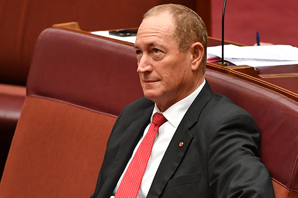 Article image for Senate officially censures Fraser Anning over Christchurch comments