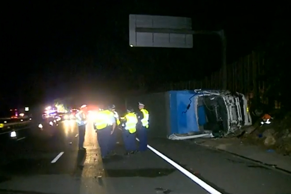 Major M1 delays after truck driver killed in crash at Asquith