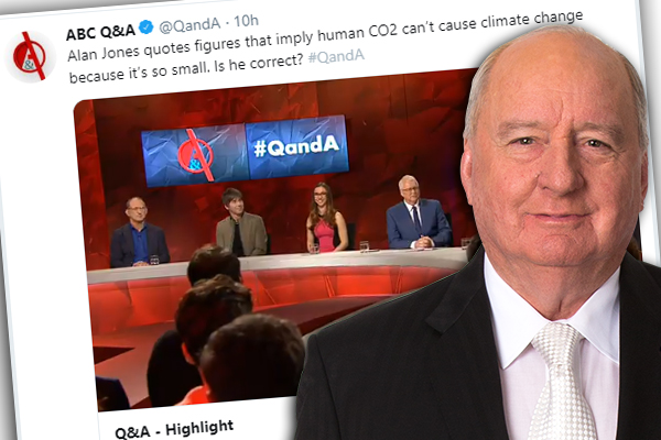 Article image for Alan Jones hits back at Q&A climate change attack