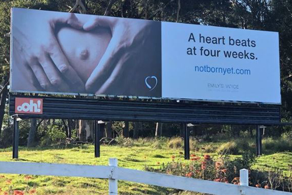 Article image for Activists fighting to take down anti-abortion billboard