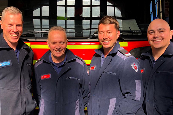Heroic firefighters who stopped the CBD stabbing attack have done it again!