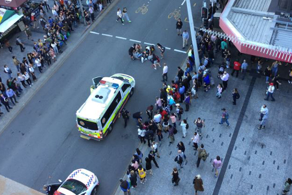 Article image for Multiple injured after car crashes into pedestrians in Brisbane CBD