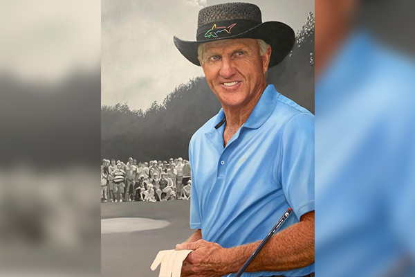 Article image for The man behind the amazing portrait of Greg Norman