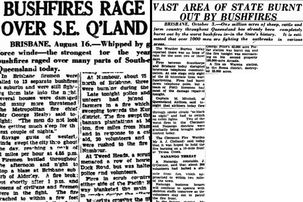 1950s articles show severe bushfires are NOT a new phenomenon