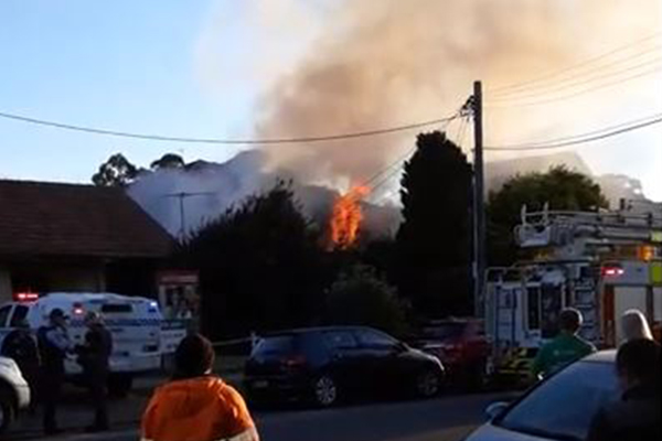 Sydney house engulfed in flames