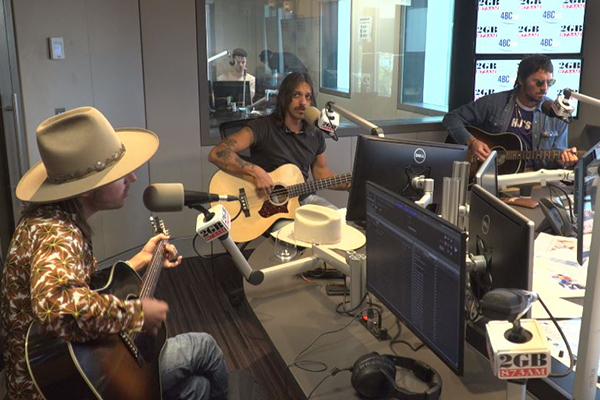 Country music trio Midland perform their hit ‘Mr Lonely’