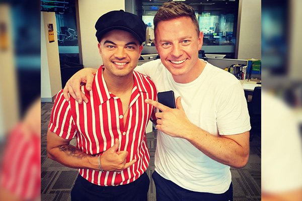 Guy Sebastian surprises owner of fire-ravaged business live on-air