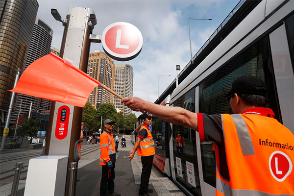 Article image for Sydney light rail facing first peak-hour test after shaky start