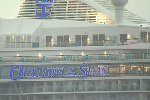 Article image for New Zealand volcano: Ovation of the Seas docks in Sydney