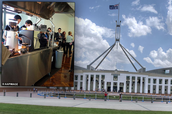 Article image for The Parliament House coffee cart just got a VERY expensive upgrade